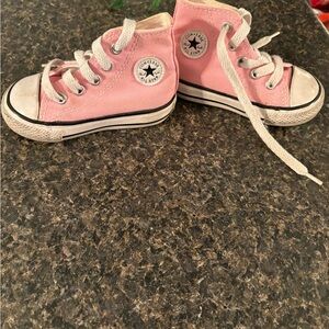 Converse Kids Pink Canvas Sneakers